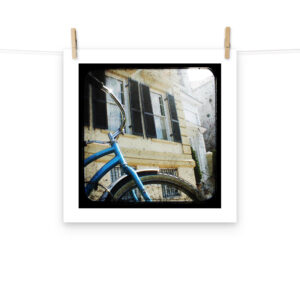 Blue Bike Charleston South Carolina - TTV Photography - Photo paper poster