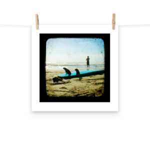Surfer Waiting Isle of Palms  - TTV Photography - Photo paper poster